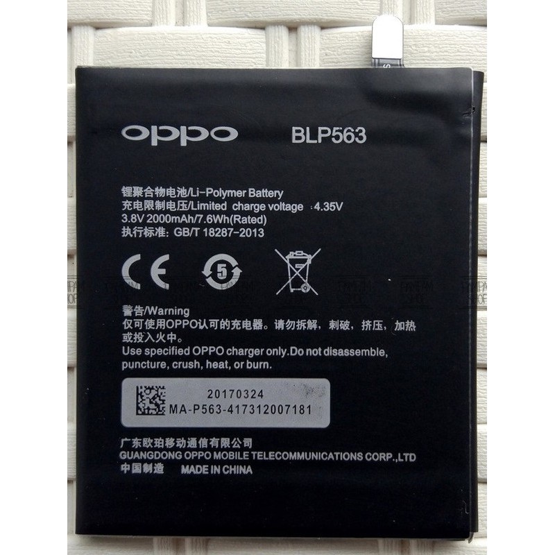 Battery Batre Baterai Oppo R827 Find 5 Mini BLP563