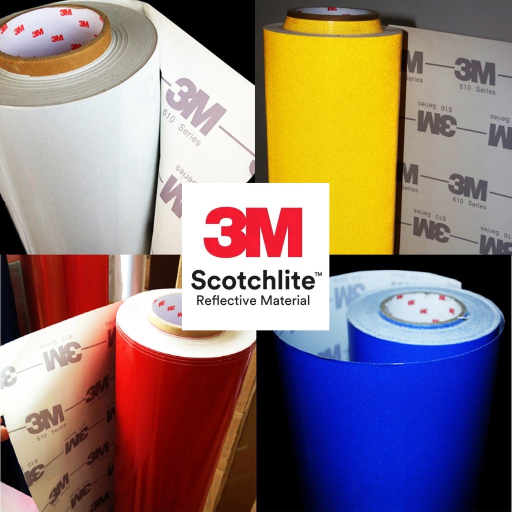 

[60cm x 45m] 3M SCOTCHLITE 610 Series Skotlait Scotlite Reflective Sticker Mata kucing 24 inch ROLL