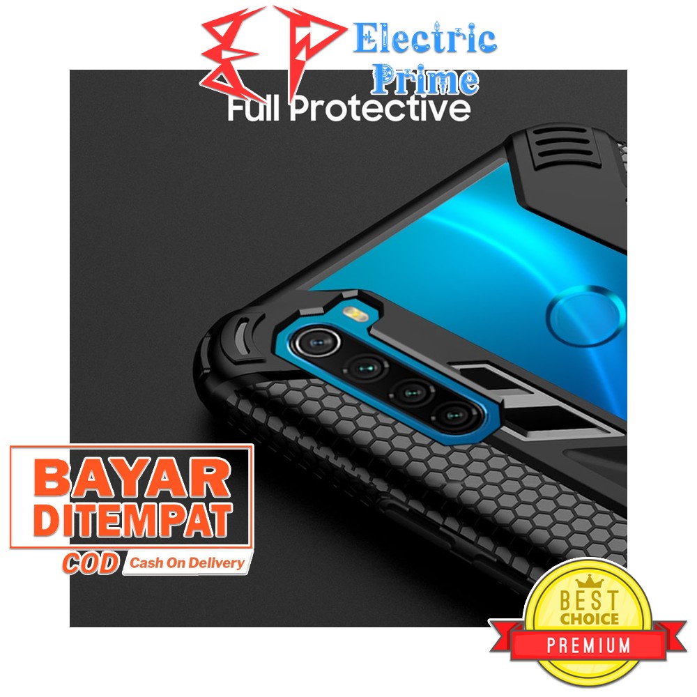 Case Xiaomi Redmi Note 8 Casing Ring Holder Shockproof Cover Transparan Silikon