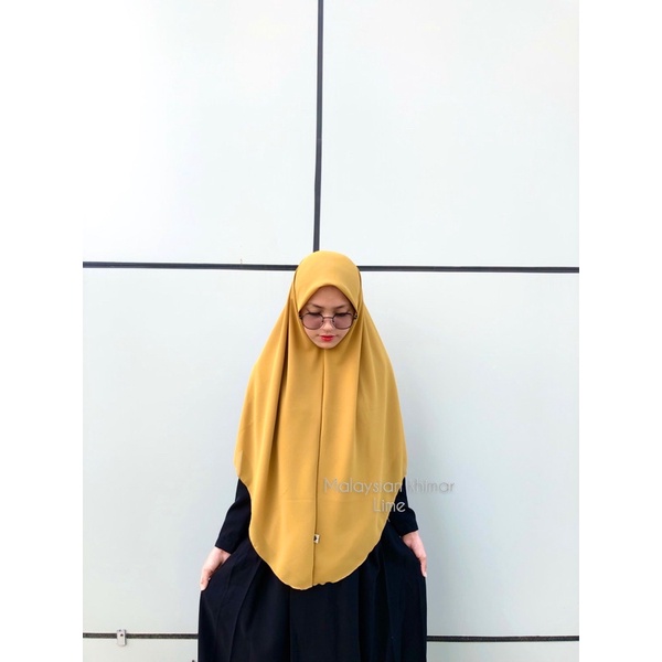 [COD] MALAYSIAN KHIMAR MATERIAL BABYDOLL ARMANY BY RURIHIJABSYARI-Lime