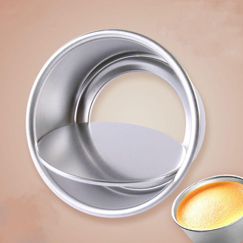 Top4/6inch Loyang Kue DIY Dish Motif Bulat Bahan Aluminium Alloy Die