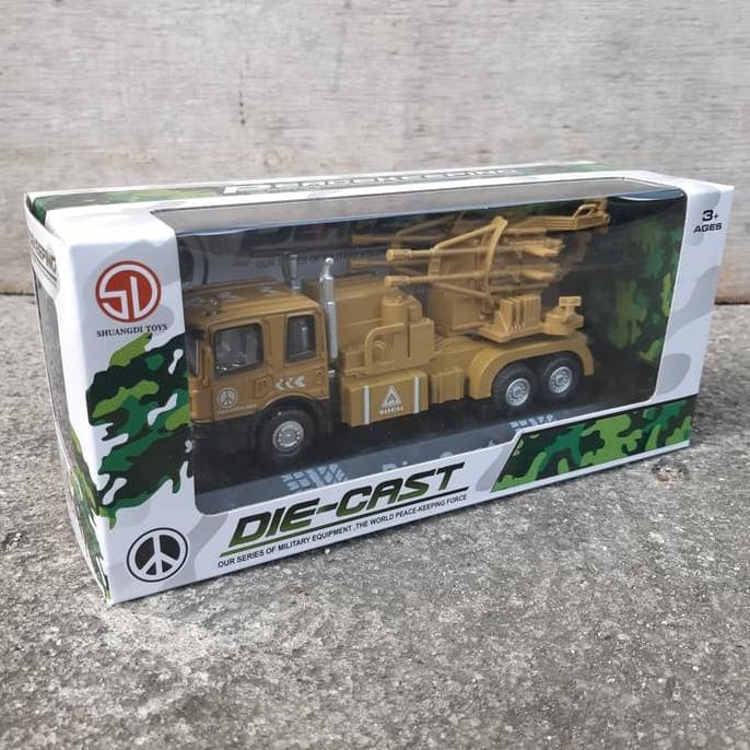 DIECAST KENDARAAN MILITER - MINIATUR MOBIL TRUK ARMY ALUTSISTA PERANG