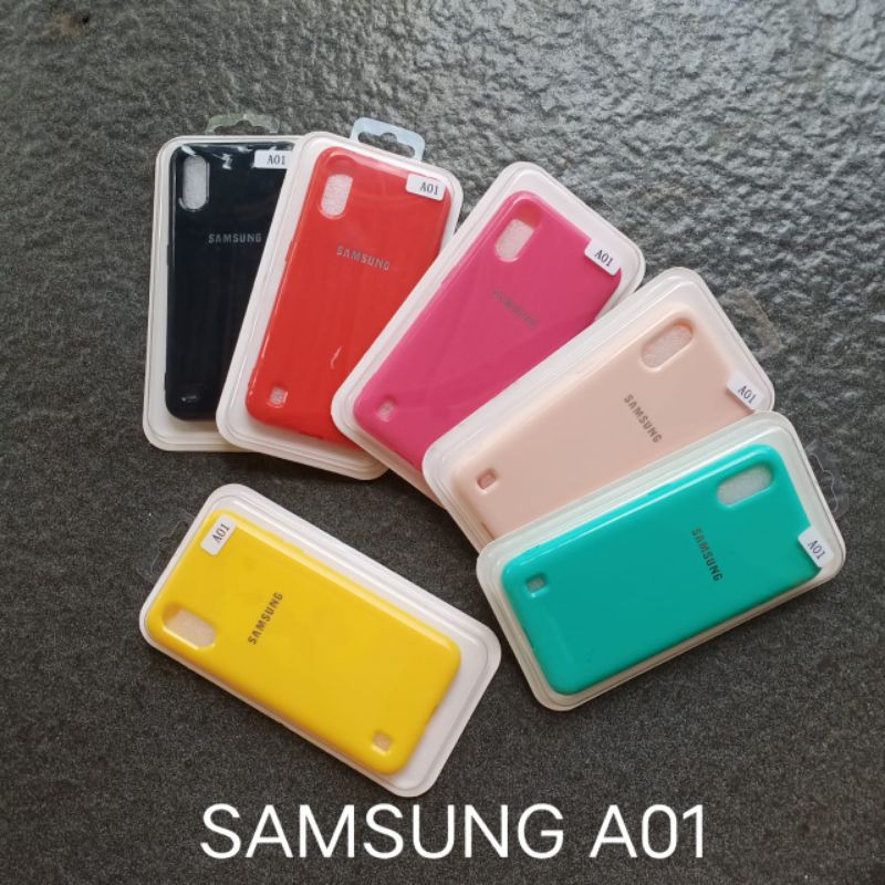 Case Samsung A01 . M01 ( 5 model ) soft softcase softshell silikon cover