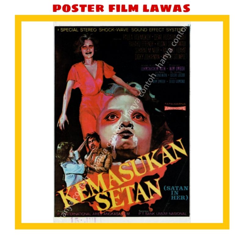 poster film lawas kemasukan setan - poster film horor indonesia Paula Rumokoy Dewi Rosaria Indah Rah