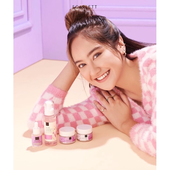 SKINCARE SCARLETT WHITENING/ PAKET SCARLETT WHITENING BRIGHTLY & ACNE TO GLOW