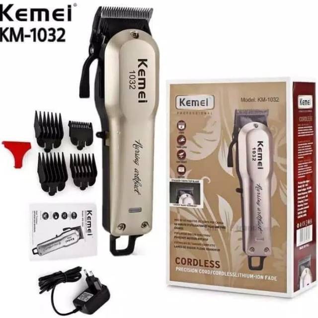 KEMEI KM-2600 KM 1032 1031 1986 809 Adjustable Cordless Hair - OLB3366 seperti magic clip senior