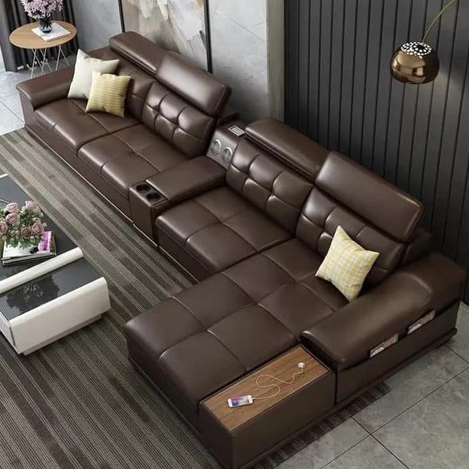 Jual Sofa Letter L Minimalis Choco/Sofa Tamu/Sofa Keluarga
