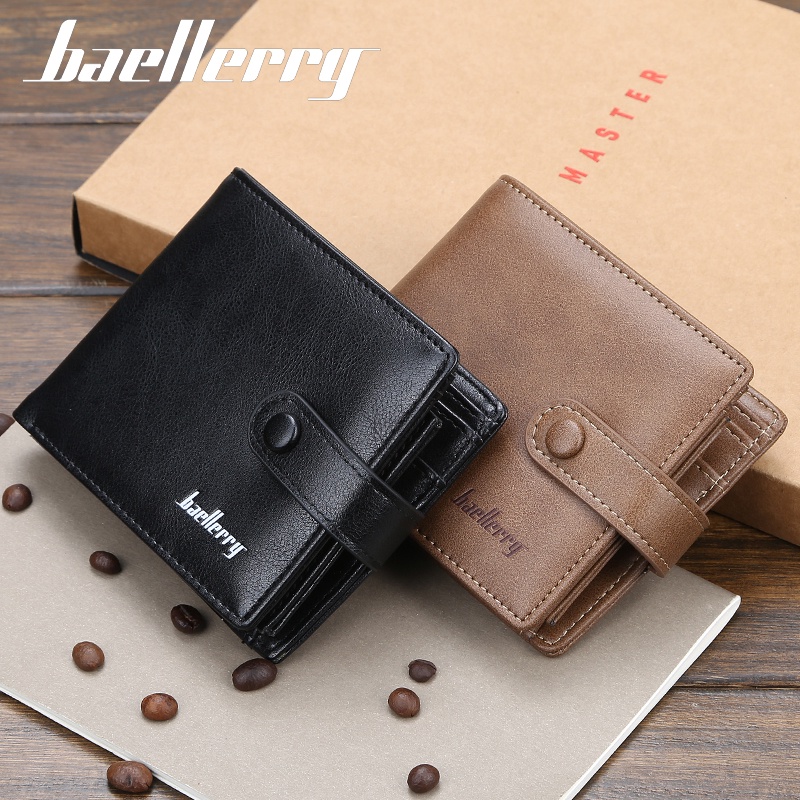 BAELLERRY D1305 Dompet Pria Bahan Kulit PU Leather Premium WATCHKITE WKOS