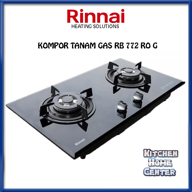 Kompor Tanam Gas Rinnai RB 772 ROG ( sudah safety )