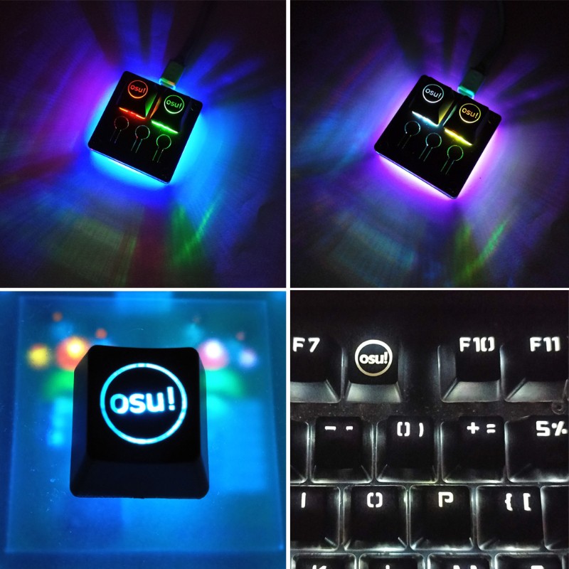 Vivi Keycap Tombol Keyboard Mekanikal Osu Bahan Abs Dengan Backlight Untuk Cherry