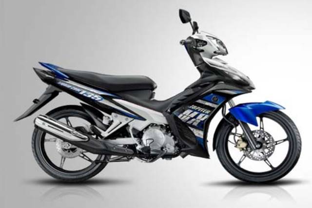 stiker striping motor yamaha Jupiter mx new 135 2013 biru