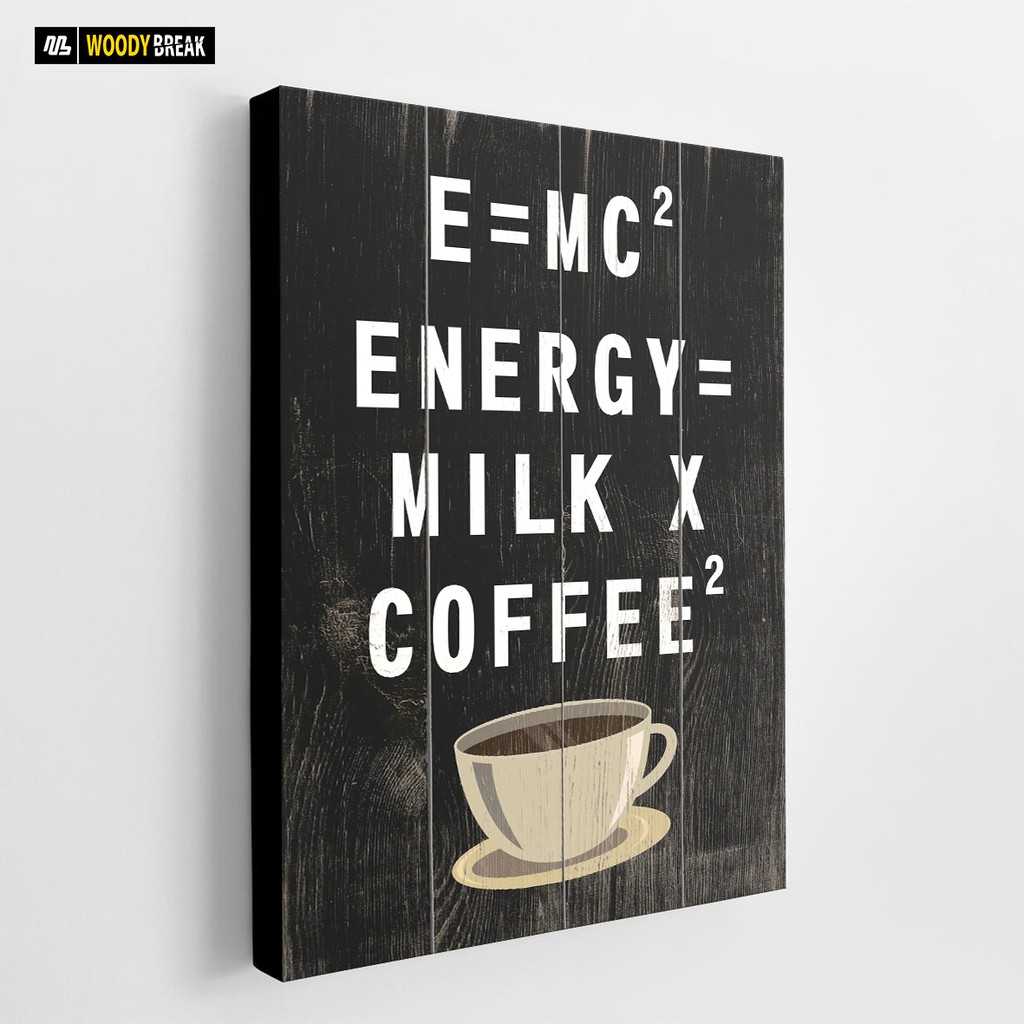 Poster Kayu Kopi Hiasan Dinding