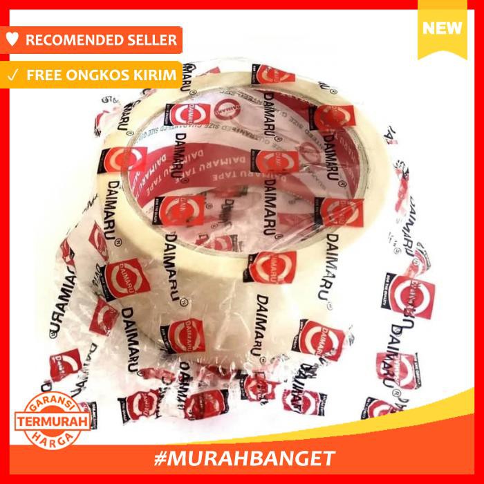 

Selotip & Double Tape - Lakban Kertas Atau Masking Tape Daimaru 2 Inch 48Mm X 21M Selotip & Double