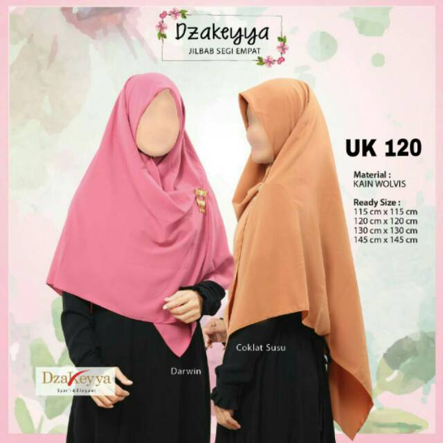 Jilbab Segi Empat Jumbo Bahan Wolfis