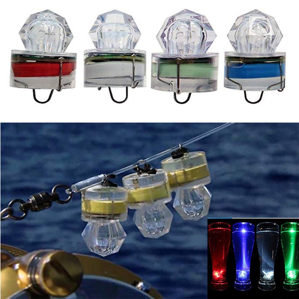 Agustinina Lampu Memancing LED Bawah Air Deep Drop Luminous Lure LED Lampu Ikan Cumi Strobo Memancing Aksesoris Memancing Umpan Cahaya