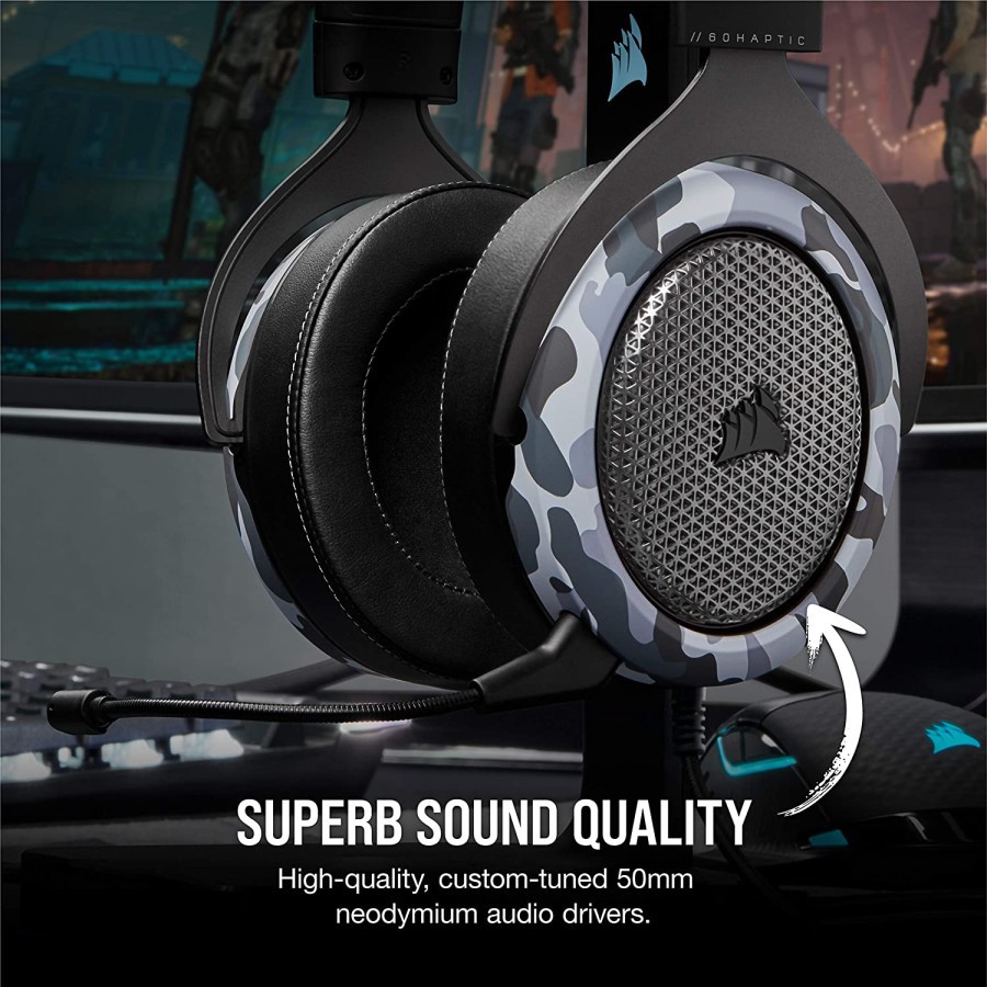 Corsair HS60 Haptic Stereo Gaming Headset with Haptic Bass