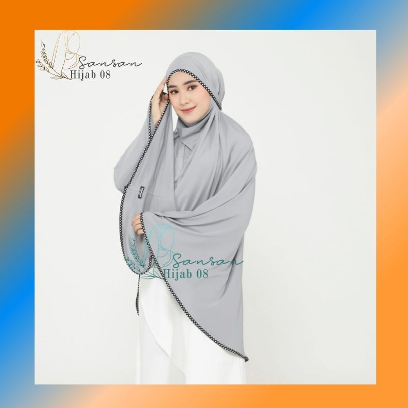 Khimar Niqob DENARA POLKA Jersey Super