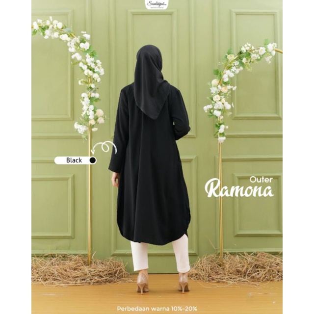 OUTER RAMONA TANPA LENGAN  BY SAIMA HUAB