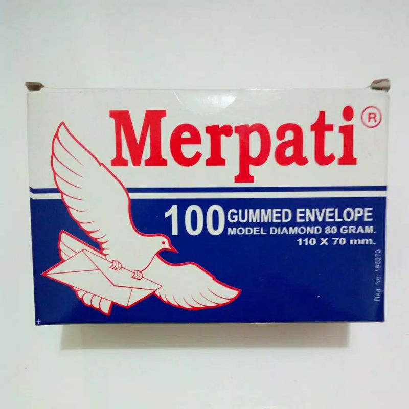 

Amplop Kecil Merpati ( 110 × 70 mm )