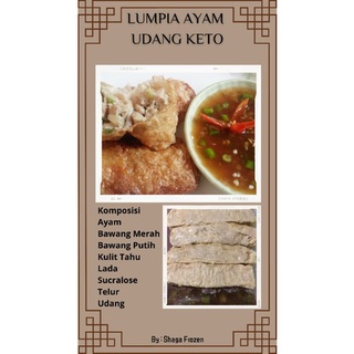 Lumpia Udang Ayam Keto (Frozen) 1 box isi 5 pcs | Shopee Indonesia