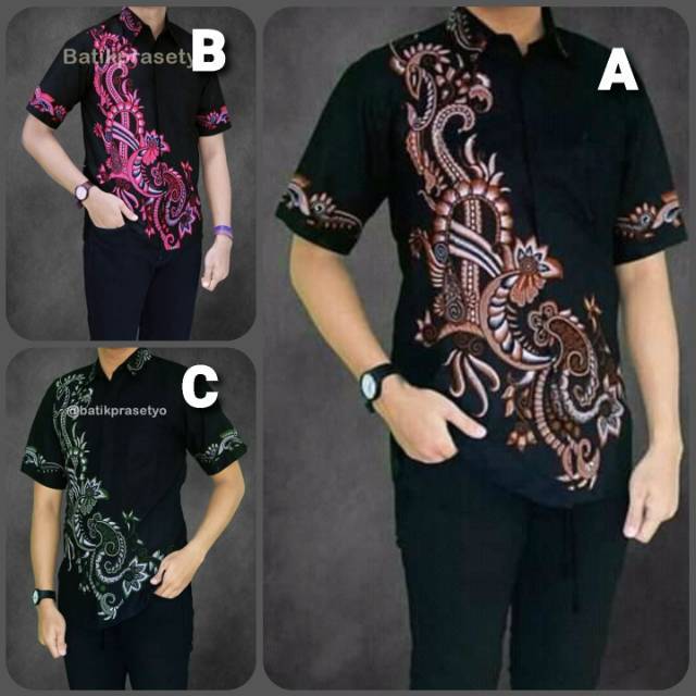 KUJANG BATIK  PEKALONGAN  KEMEJA BATIK  BAJU BATIK  PRIA 