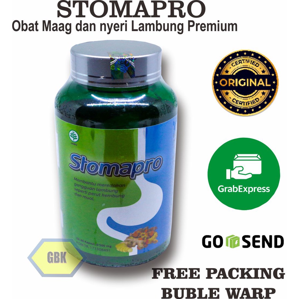 STOMAPRO Premium / Obat Herbal Lambung Asam Lambung Magg Sakit Maag Perut Kembung dan Mual Mual - Naturafit BPOM