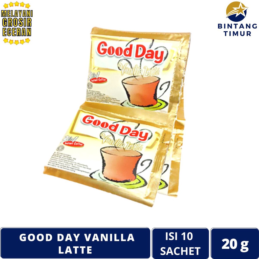 

GOOD DAY Kopi Vanilla Latte Isi 10 Sachet/20g Coffee Saset