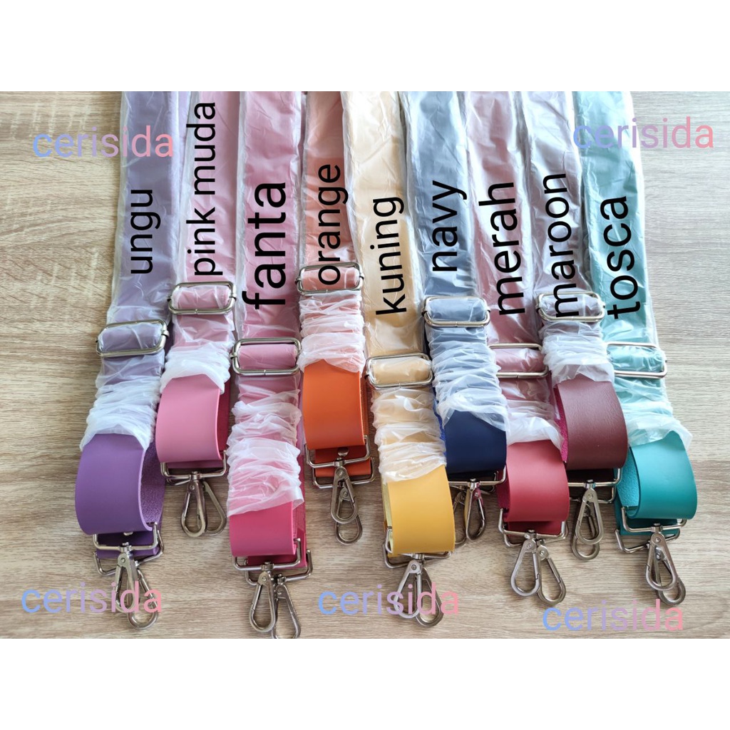 longstrap 3,8 cm /tali tas slempang kulsin /polos 24-40 nk /terlaris jawa timur