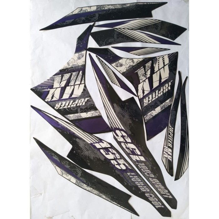 stiker striping yamaha jupiter mx 135 2013 hitam ungu