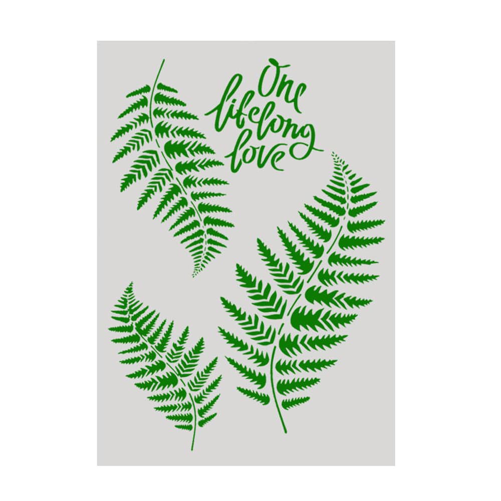 Plastic Stencil - One Lifelong Love Pattern (29,5x21,0cm)