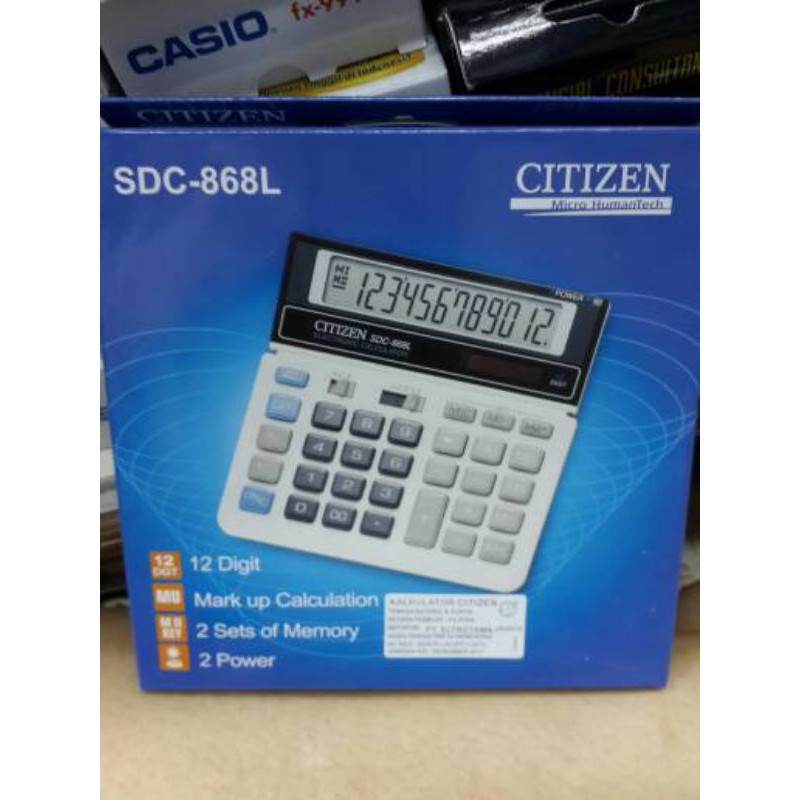 

Kalkulator/Calculator citizen 868L original