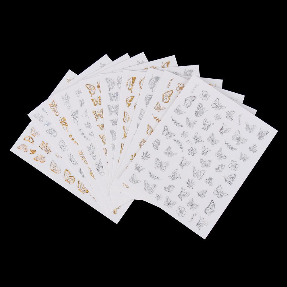 Preva Stiker Kuku Baru Emas Perak Nail Art Transfer Foils Nail Art Dekorasi Perekat Hologram