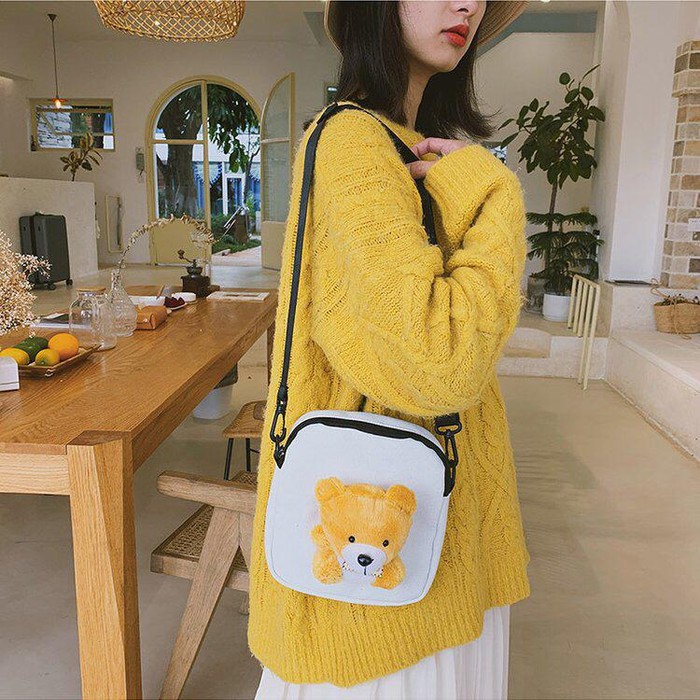 Tas Selempang Boneka Beruang Bag Wanita Imut Lucu