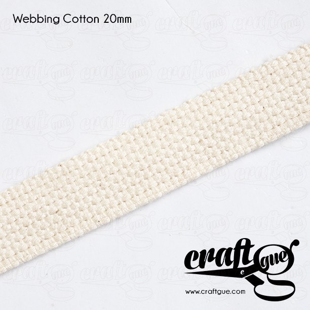 Webbing Cotton/Tali Tas Katun 2cm (Roll)