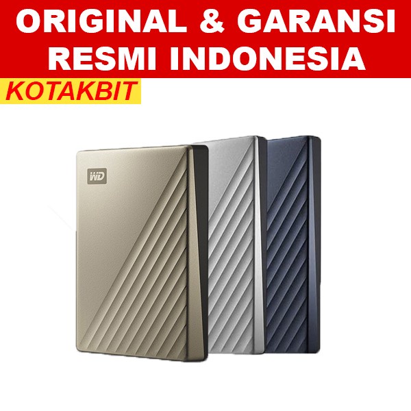 NEW WD MY Passport Ultra USB-C 2TB USB Type C USBC hd hdd hardisk harddisk - Silver