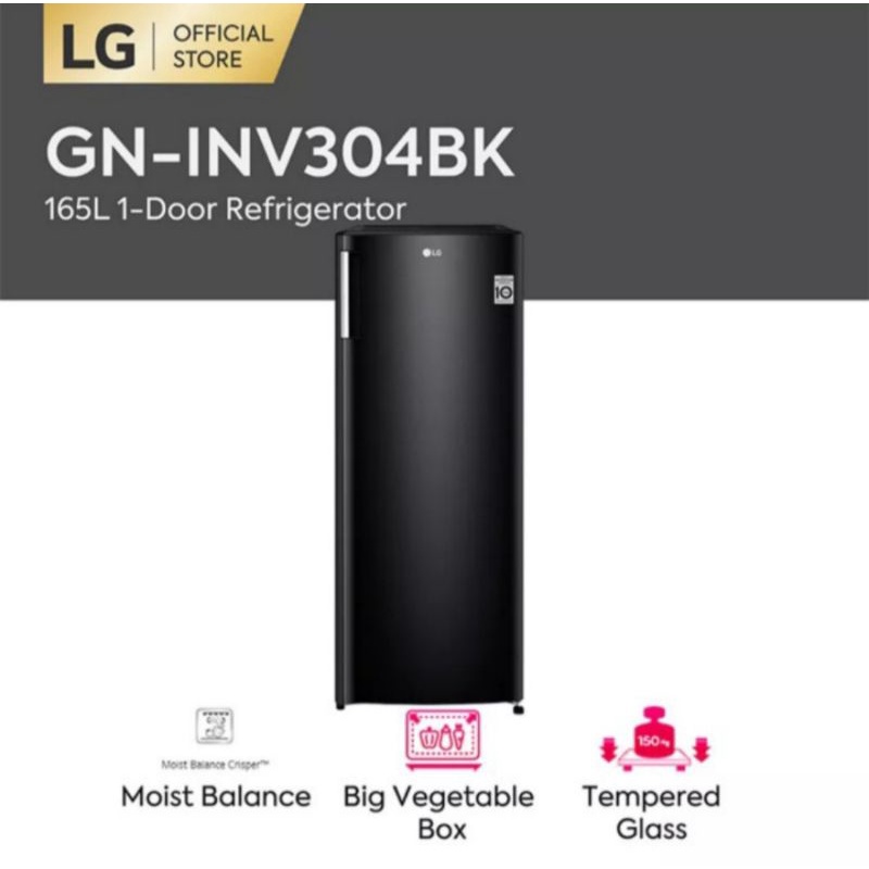 Freezer LG GN-INV304BK Inverter 6 Rak