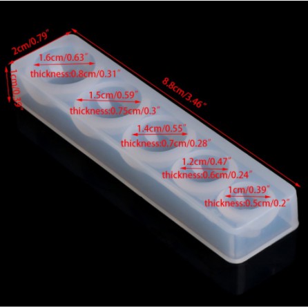 Cetakan/ Mold/ Mould Silikon bentuk setengah bola untuk Resin