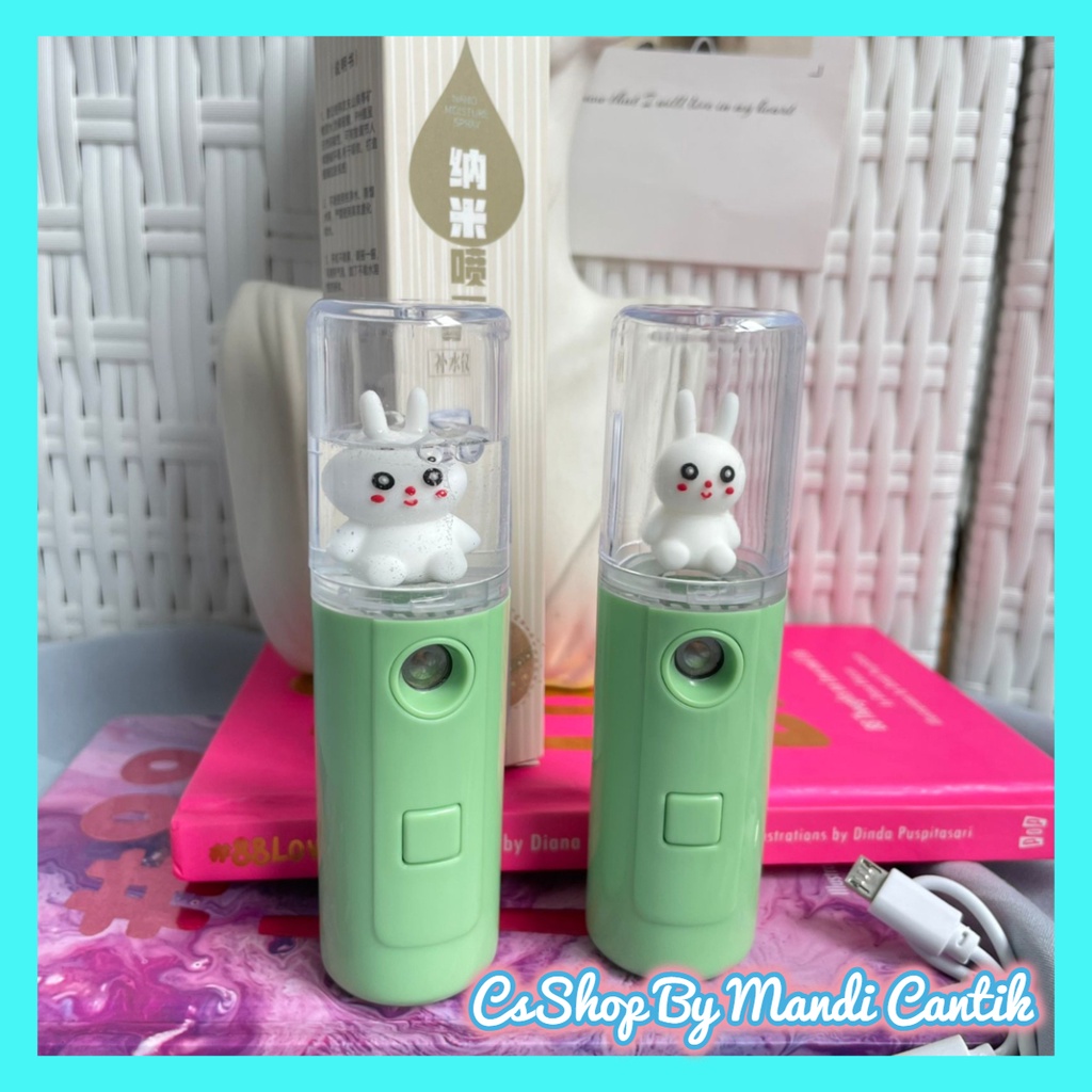 Ready Nano Spray Wajah Karakter Kelinci Lucu Facial Wajah Bisa COD