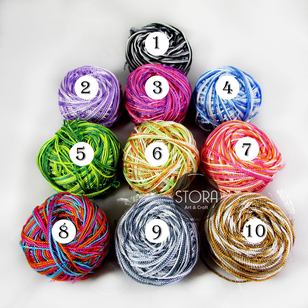 Benang Rajut Nilon Sembur / Nylon Kombinasi