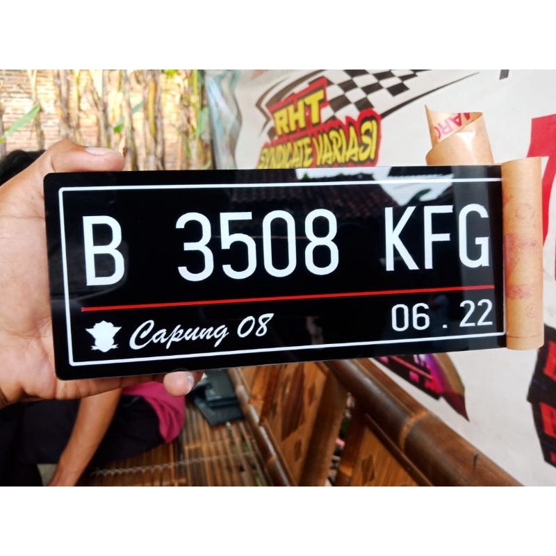 Plat Nomor Akrilik Satuan