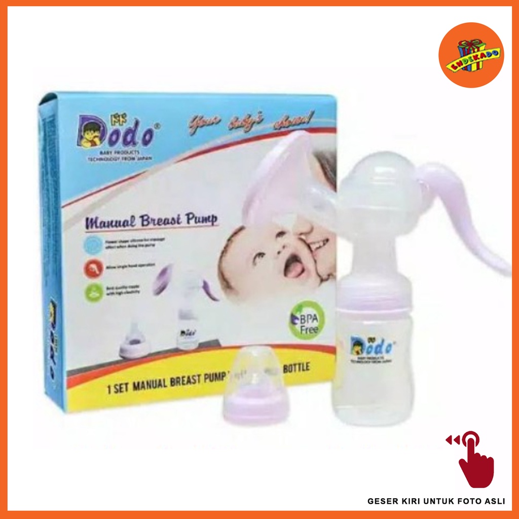 MAKASSAR! DODO BREAST PUMP MANUAL DAC055 - Pompa Asi Manual + Set