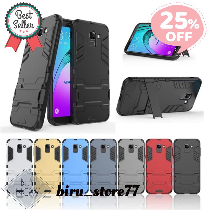 Samsung J6 2018 Case Ironman Hybrid With Kick Stand