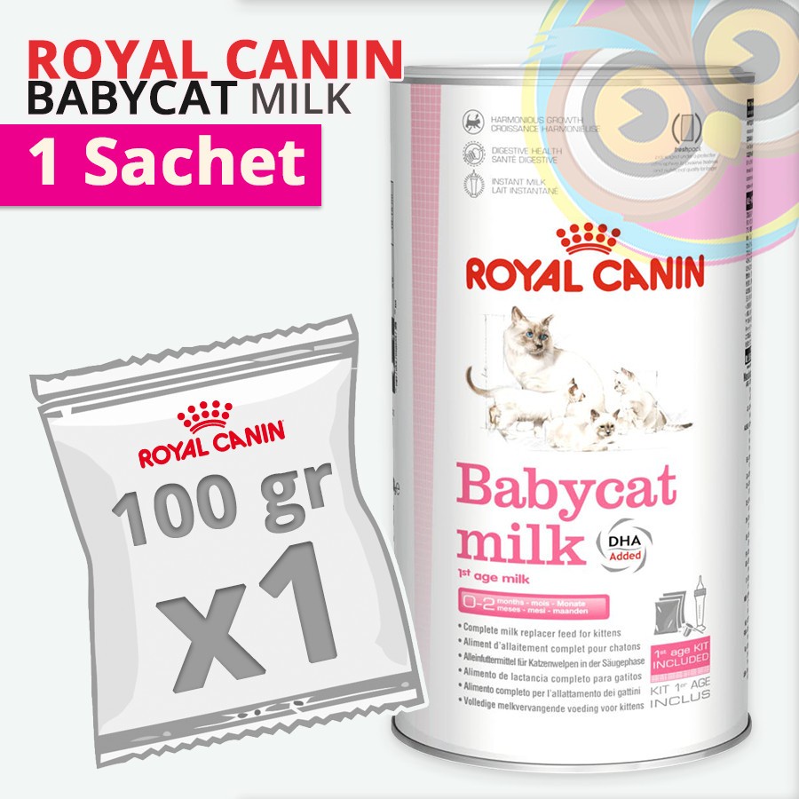 Royal Canin Baby Cat Milk 100Gr / Rc Susu Kucing Kaleng 1 Sachet