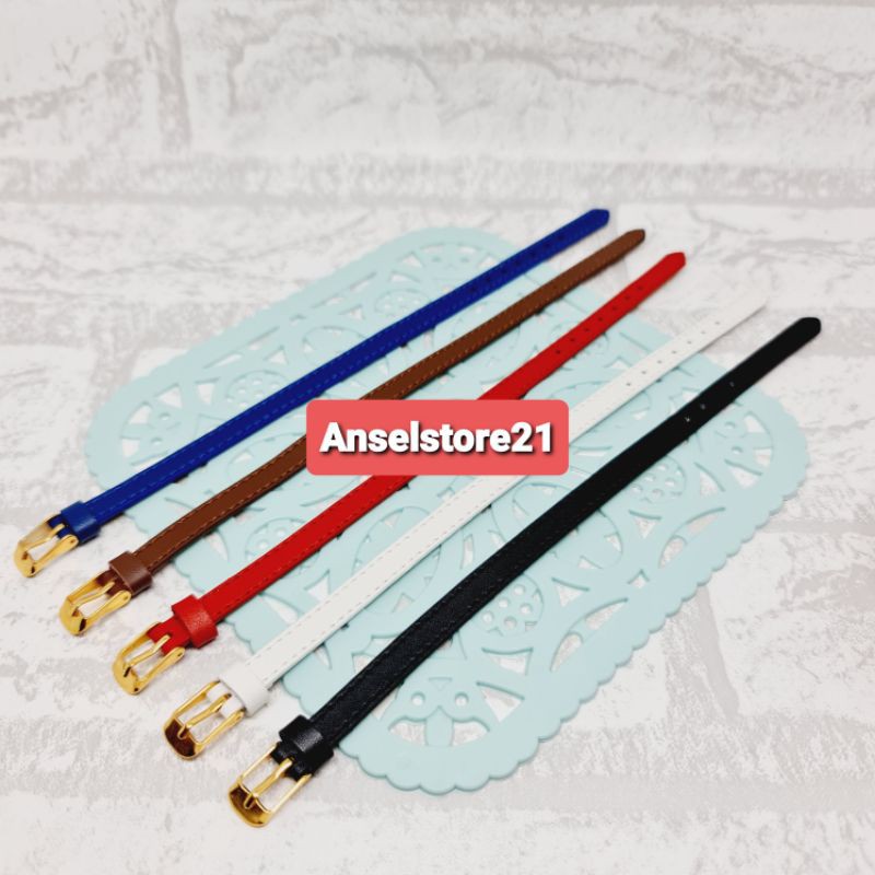Grosir (SSC) Gelang Kulit Sabuk Tali Jam Pandora Waterproof Premium Termurah