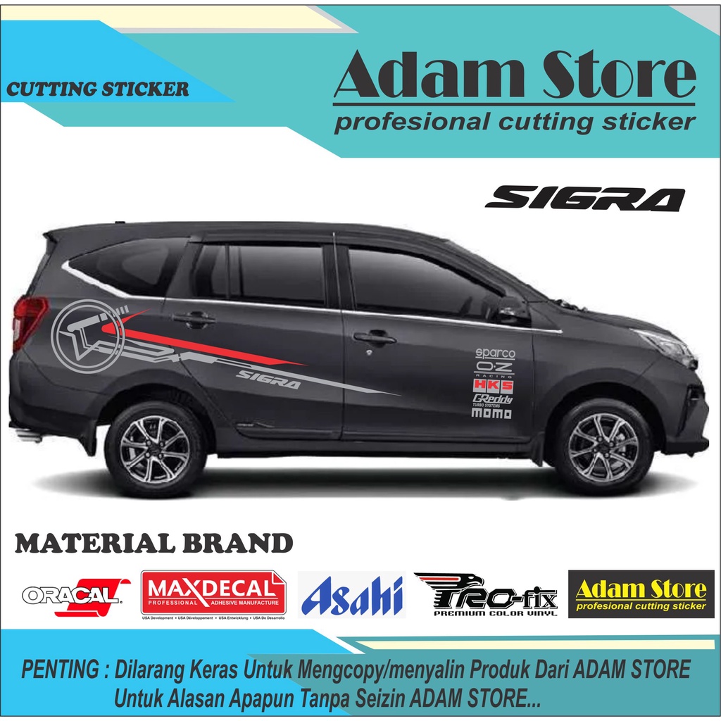 sticker sigra striping mobil sigra syiker daihatsu sigra cutting sticker sigra sticker cayla stripin