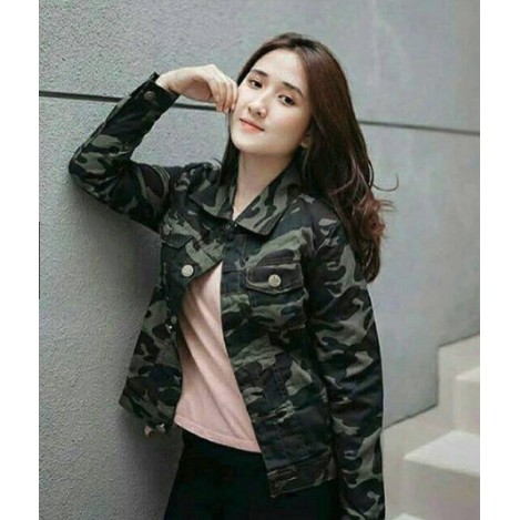 JAKET WANITA ARMY LORENG