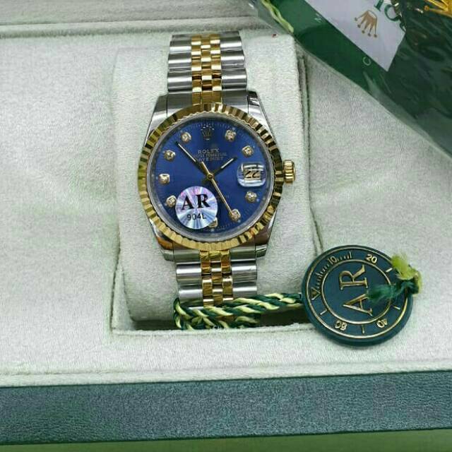 Jam tangan wanita ROLEX OYSTER DATEJUST SWISS ETA CLONE