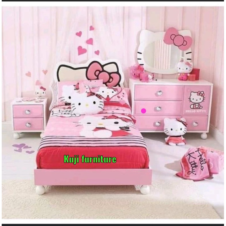 SET KAMAR TIDUR ANAK HELLO KITTY