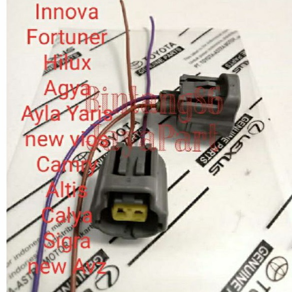 ORIGINAL Soket Temperatur Ect Toyota Innova Fortuner Hilux Agya Ayla Yaris New Vios Camry Altis Caly