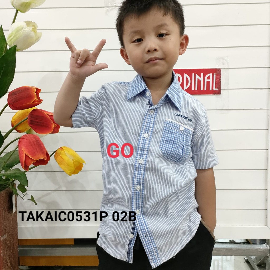 gos KP CARDINAL KIDS KEMEJA  Anak Baju Casual Atasan Hem Anak Laki Laki Lengan Pendek